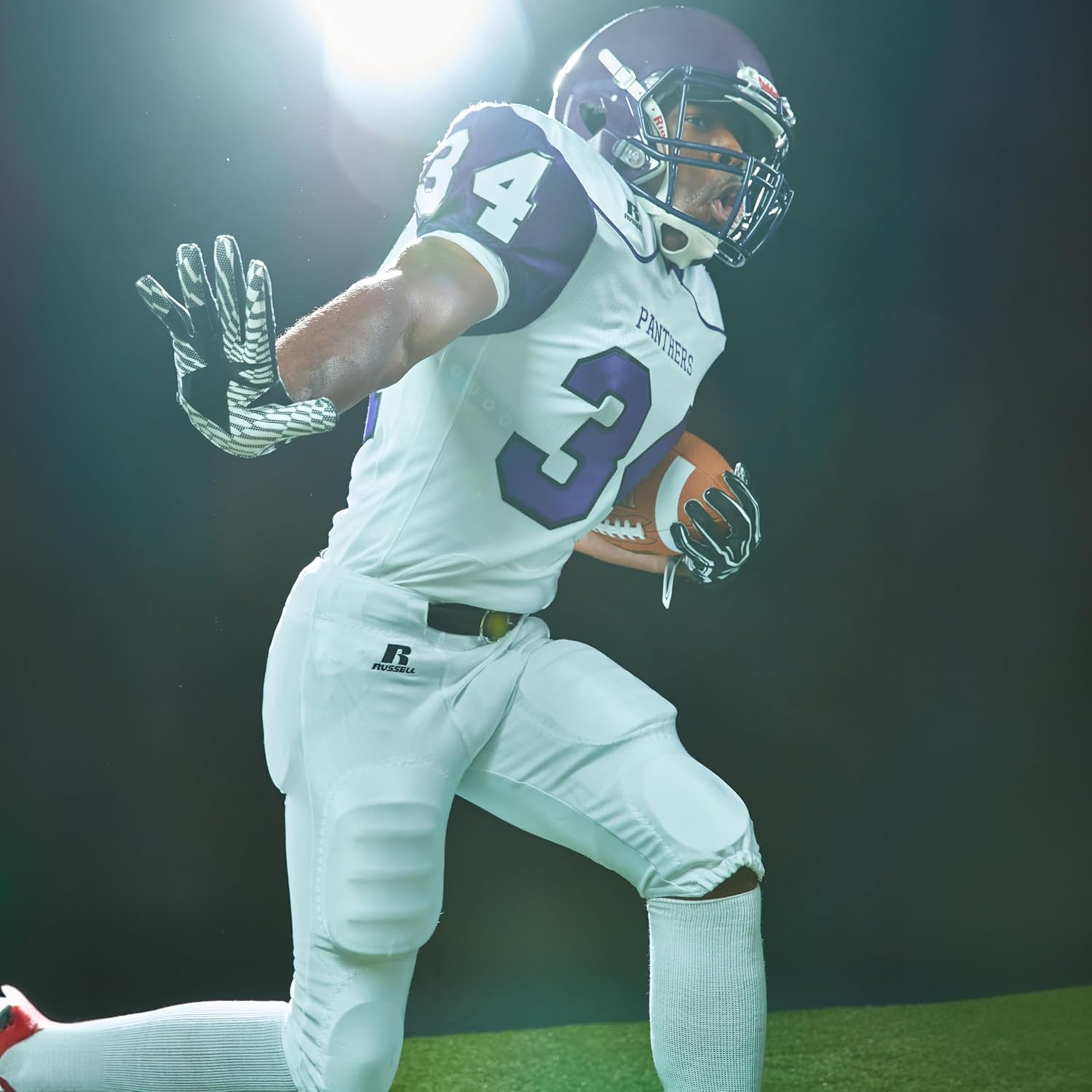 Weweia] メンズ【ワイドレッグカーゴパンツ】 豹柄デザイン アメリカン